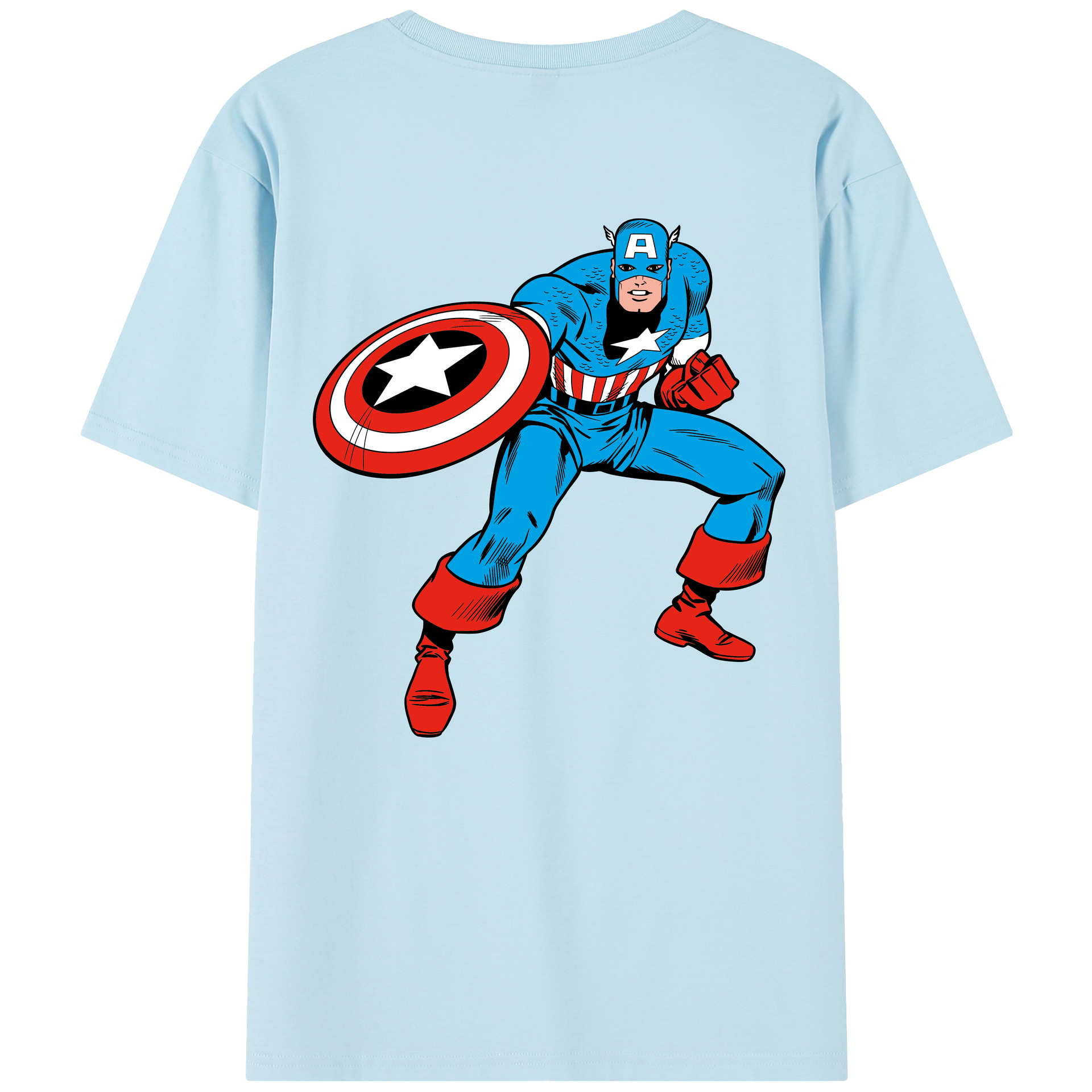 （画像用） アベンジャーズ The Avengers 綿100％半袖Tシャツ（背面プリント）